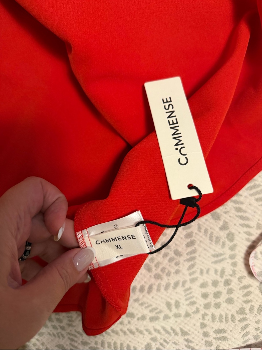 NWT Commence Red Ruffle High-Low Cocktail Dress Size XL - Picture 4 of 11